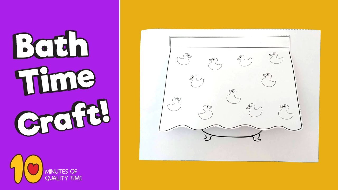 Bath Time Craft - Hygiene Craft For Kids - YouTube