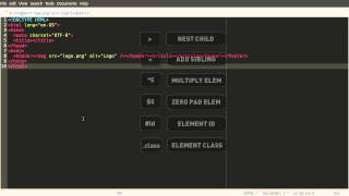 Zen Coding Rapid Fire in Gedit