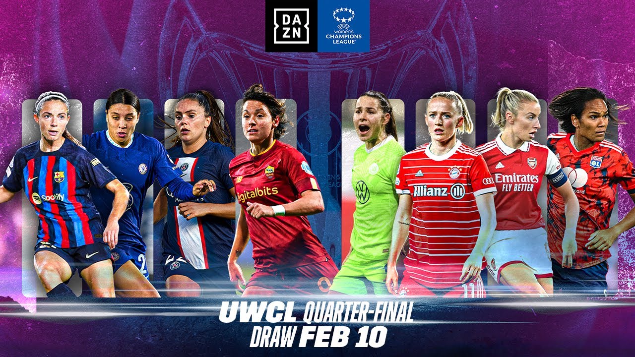 UEFA Women's Champions League 2022-23 Knockout Stages Draw - YouTube