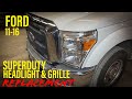 Ford Super-duty Headlight Assembly Replacement 2011-2016