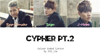 BTS 방탄소년단 Cypher Pt 2 Triptych Colour Coded Lyrics Han Rom Eng