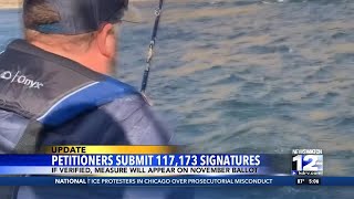 Petitioners submit 117,173 signatures: if verified, will appear on November ballot