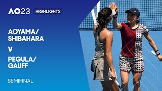 Aoyama/Shibahara v Pegula/Gauff Highlights | Australian Open 2023 Semifinal