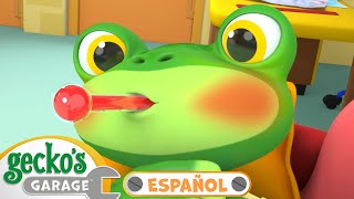 Gecko está enfermo | Garaje de Gecko | Carros para niños | Vídeos educativos