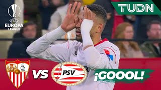 ¡GOOOL DE SEVILLA! Youssef En-Nesyri anota | Sevilla 1-0 PSV | UEFA Europa League 22/23-8vos | TUDN