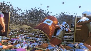 100 Catapults vs 30000 Romans Ultimate Epic Battle Simulator