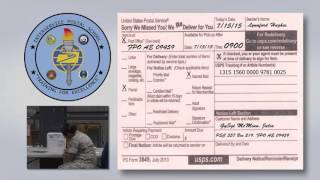 Postal - Filling out the PS Form 3849