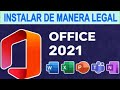 💹Como Descargar e Instalar Office 2021  Profesional  de Manera Legal