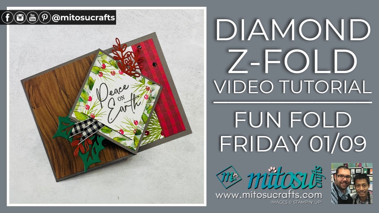 How To Make A Diamond Z Fold For Fun Fold Friday Stampin Up Card