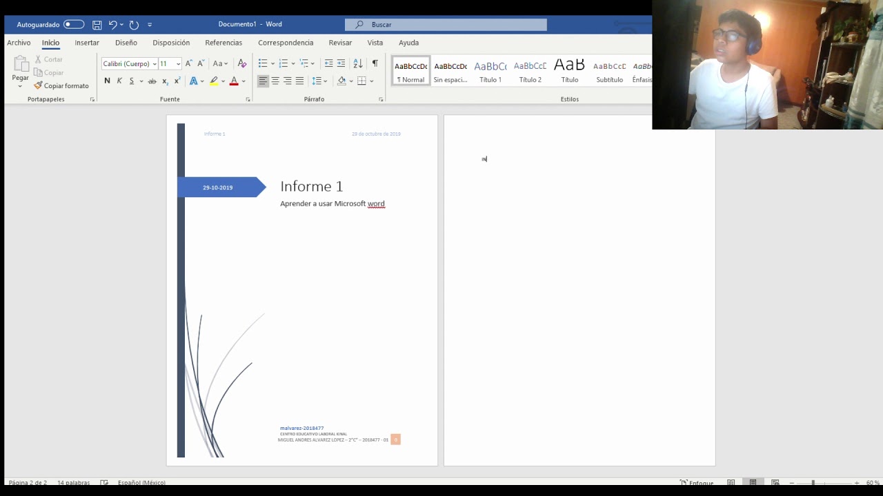 COMO HACER UN INFORME DE WORD - YouTube