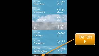 Correcting Wrong Temperature in Iphone Weather APP (NO SOUND)