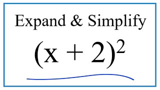 Expand & Simplify: (x + 2)^2