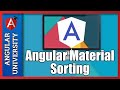 💥 Angular Material Data Table  - Sorting Data