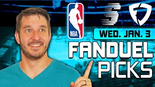 FanDuel NBA DFS Lineup Picks Today (1/3/23) | NBA DFS ConTENders