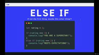 Controlling Program Logic and Flow: Else if--The Modern JavaScript Bootcamp