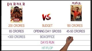 Darbra vs bigil movie comparison | vijay vs Rajini