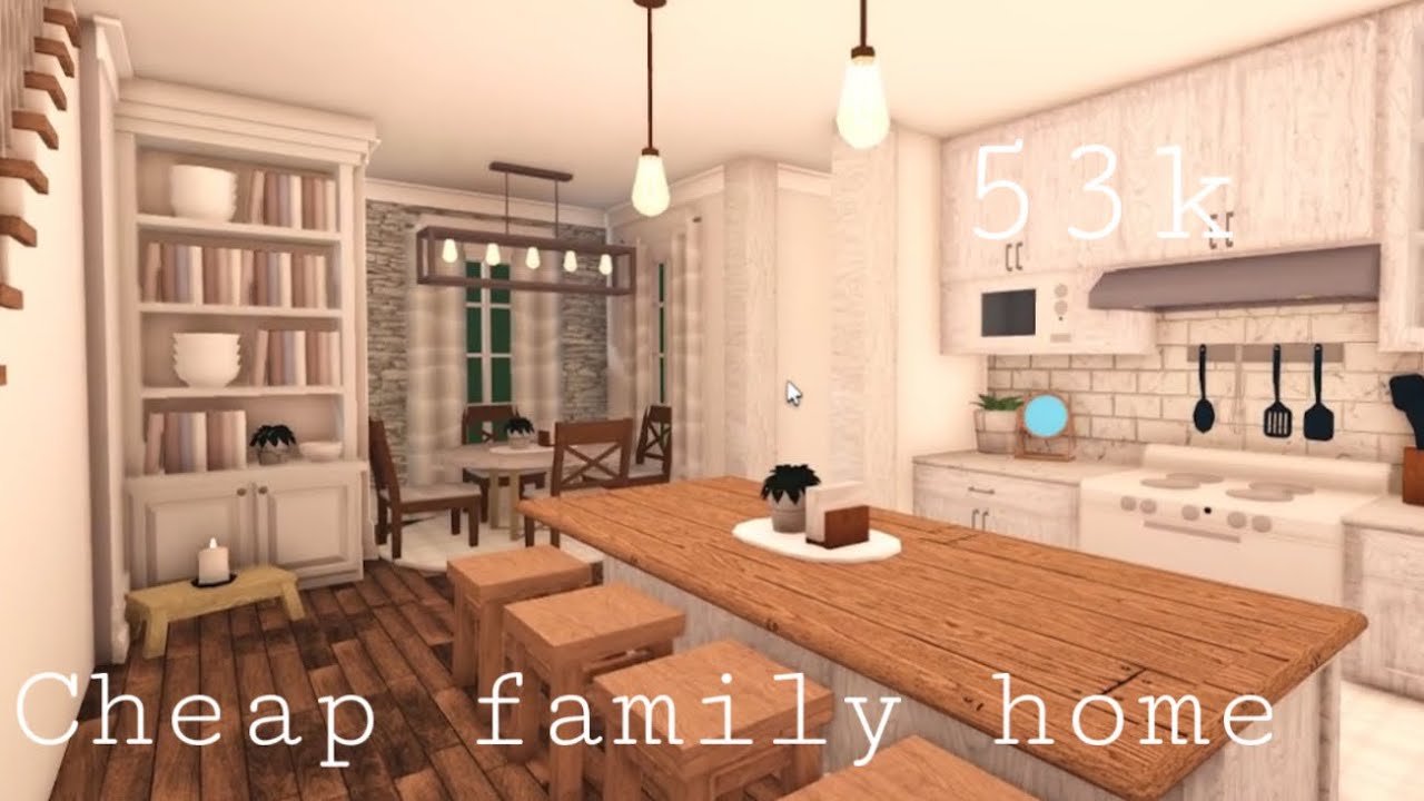 Roblox Bloxburg | Cheap Family Home 53k | House Build - YouTube