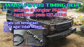 TAFT GT F70 timing belt putus dan oli tidak naik