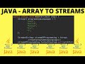 JAVA 8 STREAMS | HOW TO CONVERT ARRAY TO STREAM | EXAMPLE CODE DEMO | InterviewDOT