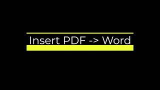 Inserting PDF as Images Appendices