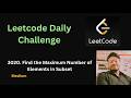 Find the Maximum Number of Elements in Subset | Leetcode - 3020