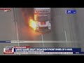 Fiery Police Chase: Stolen U-Haul erupts in flames, suspect takes off running | NewsNOW from FOX