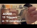 ASMR (정신없음 주의) 빠른 탭핑😵🙌🏻 15 triggers in 15 minutes!🤹🏻