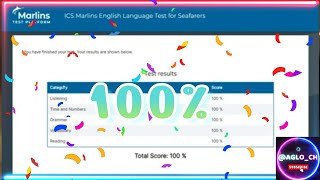 Marlins Test For Seafarer Score  100%