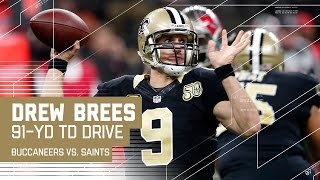 Drew Brees Drives Saints 91 Yards for the TD! | NFL Week 16 Highlights
