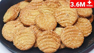 कढ़ाई में आटे बिस्कुट 10 मिनट में और 1 महीने तक खाये/Wheat Biscuits Without Oven/Atta Biscuit Recipes