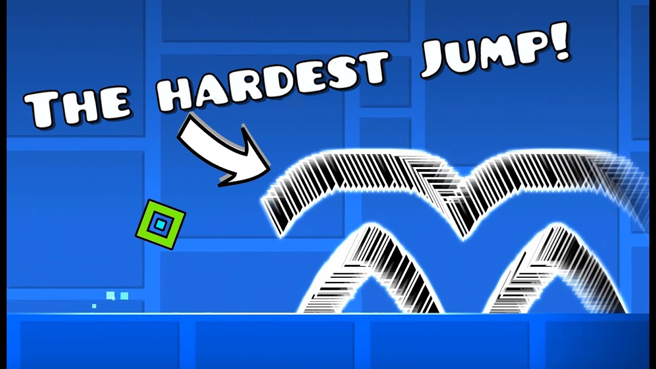 The Hardest Jump In Geometry Dash Youtube