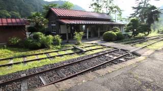 懐かしの木造駅舎「美作河井駅」JR因美線