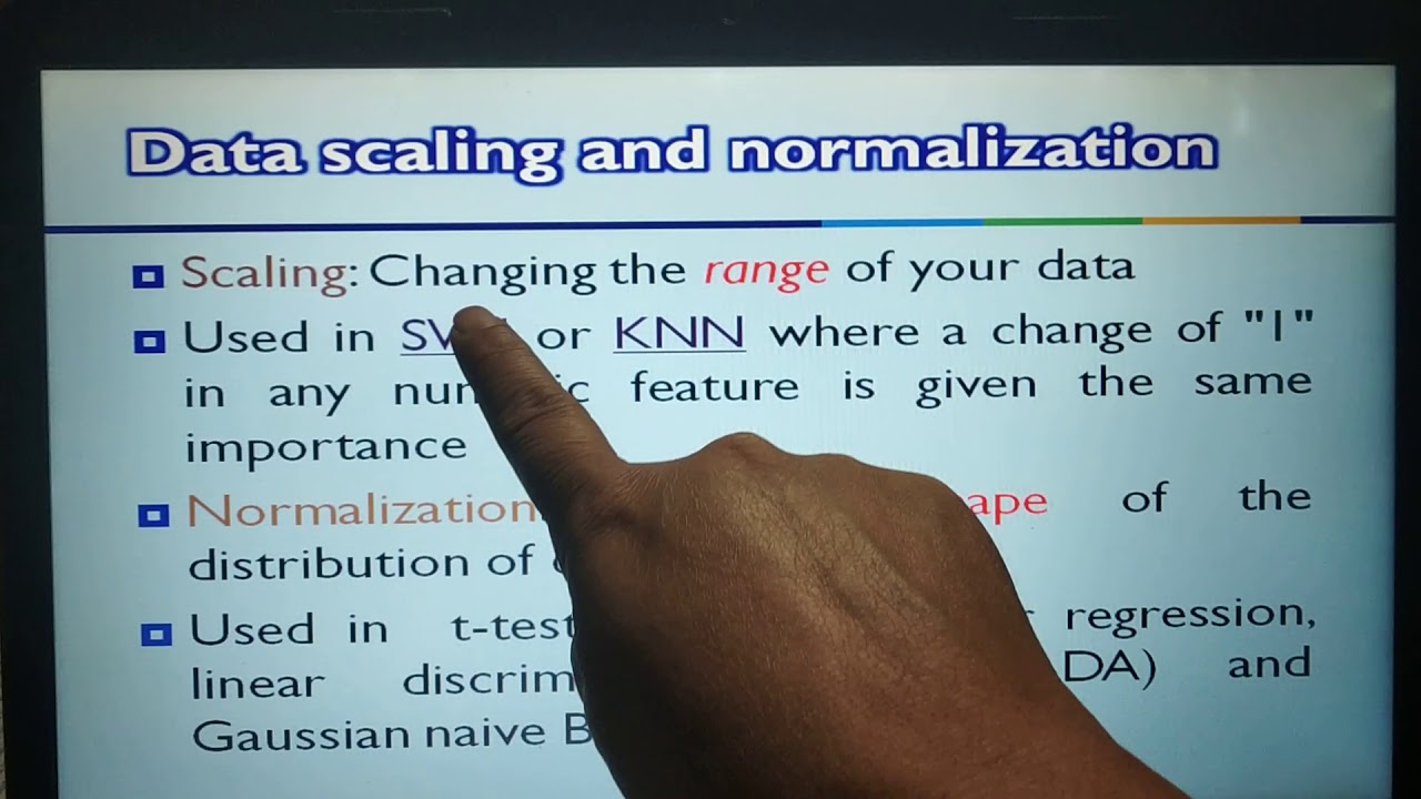 UNIT II:Data Scaling And Normalization - YouTube