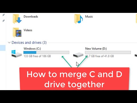 Как объединить диски C и D в Windows 10/11