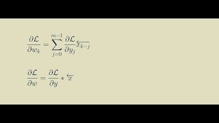 1D convolution for neural networks, part 7: Weight gradient