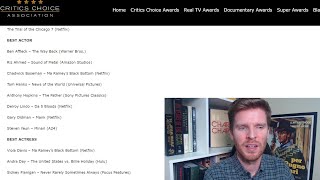Critics Choice Awards 2021 - Meus votos e análise das indicações