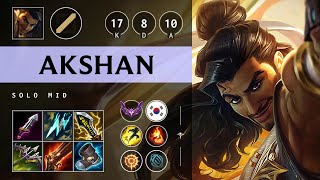 Akshan Mid vs Annie: Triple Kill, Legendary - KR Master Patch 14.23