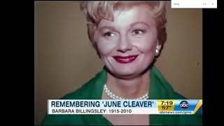Barbara Billingsley: News Report of Her Death - October 16, 2010