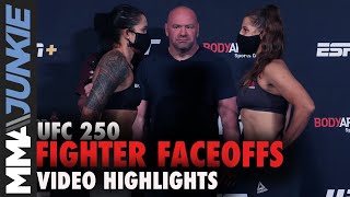UFC 250: Fighter faceoffs video highlights
