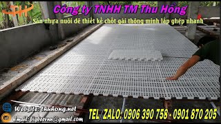 Tấm nhựa lót sàn làm chuồng nuôi dê thiết kế thông minh lắp ghép nhanh chóng