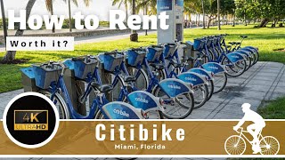 4K - Citi Bike - Bicycle Rental - Miami Beach