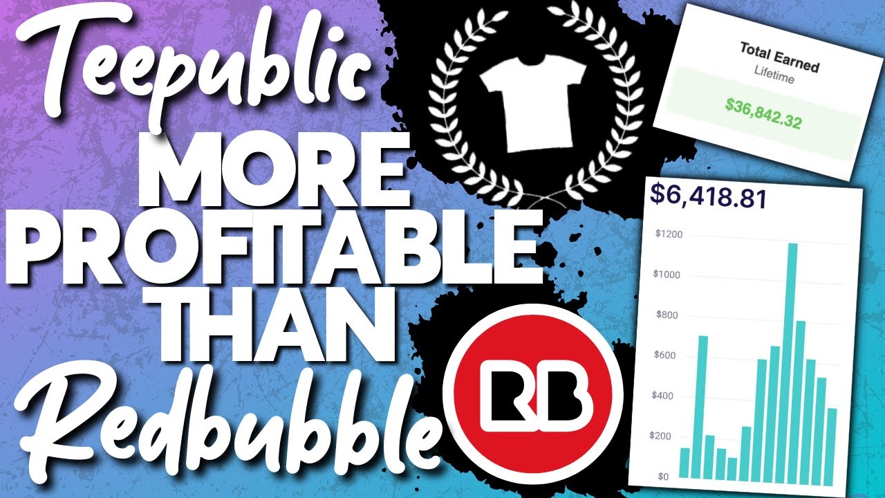 Is Teepublic More Profitable Than Redbubble Youtube