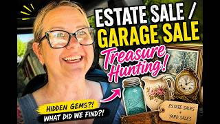 Treasure Hunting at Estate Sales & Yard Sales - Hidden Gems or Bust?!
