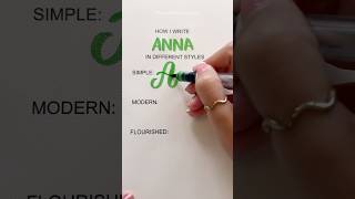 How I write ANNA #shorts #lettering #anna