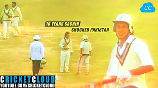 Sachin Shocked Pakistan | Just 16 Years Old Hit back to back SIXES to Abdul Qadir and Mushtaq Ahmed