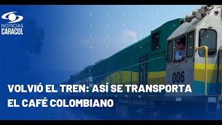 Transportan toneladas de café colombiano por vías férreas del país