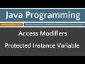 Learn Java Programming - Protected Access Applied to an Instance Variable