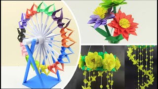DIY Projects # 64 / 3 Cool Crafts idea  / Paper Crafts Flower / Unique Origami Crafts