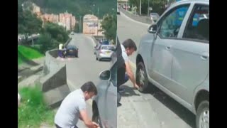 Ojo conductores de Bogotá con este hueco que suele dañar carros - Noticias Caracol