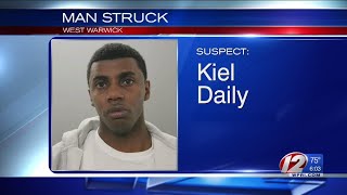 West Warwick police have identified the man suspected of hitting pedestrian over the weekend